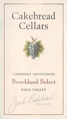 Cakebread Cellars Cabernet Sauvignon, Benchland Select